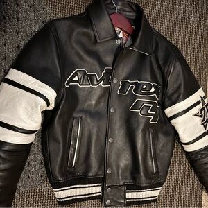 AVIREX black and white Brooklyn jacket